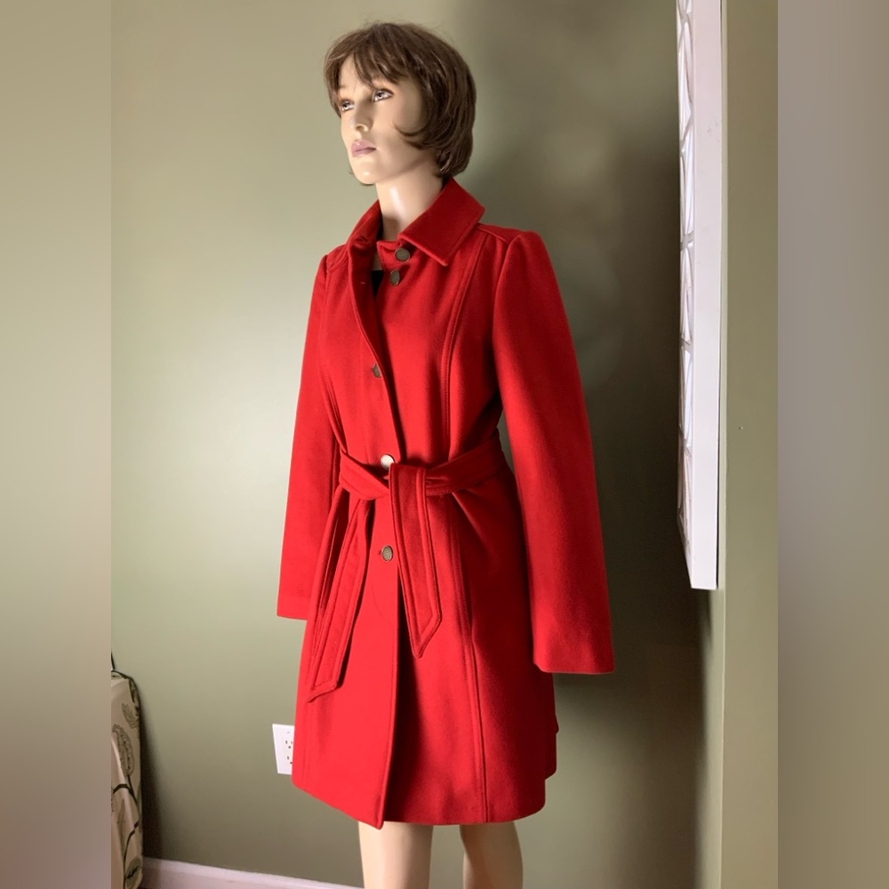 Max & Co. wool Red Women's Coat size 4